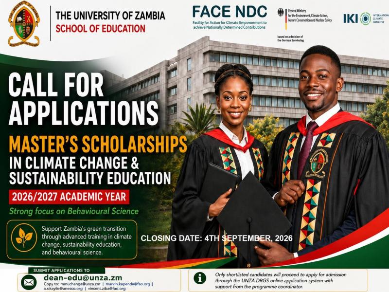 Call for Masters in Climate Change Applications