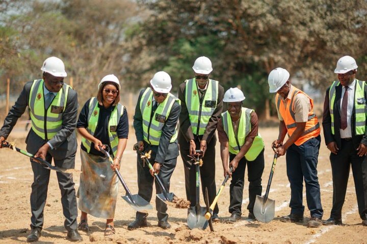 Vice Chancellor leads the team in groundbreaking