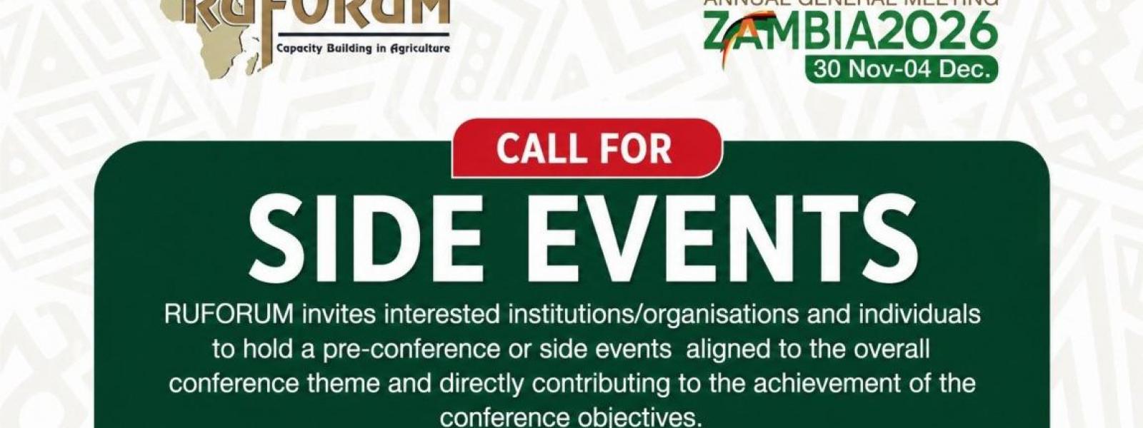 RUFORUM Side Events