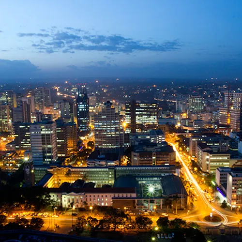 A birds eye view of Lusaka